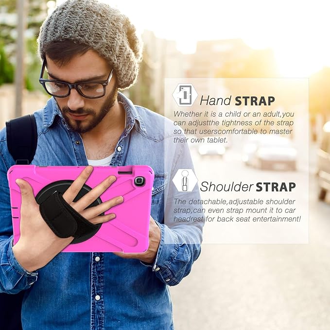 BRAECN for Samsung Galaxy Tab S5e Case 10.5 inch 2019 Heavy Duty Shockproof Case with 360 Rotating Kickstand/Hand Strap&ampShoulder Strap for Galaxy Tab S5e 10.5‘’ Tablet SM-T720/SM-T725