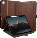 Handcrafted Case for iPad Pro 11 Inch M5 2025/M4 2024 with Pencil Holder &amp Hand Strap &amp PocketAuto Sleep/WakeMagnetic ClosureMulti Angles Stand CoverProtective Folio PU LeatherDark Brown