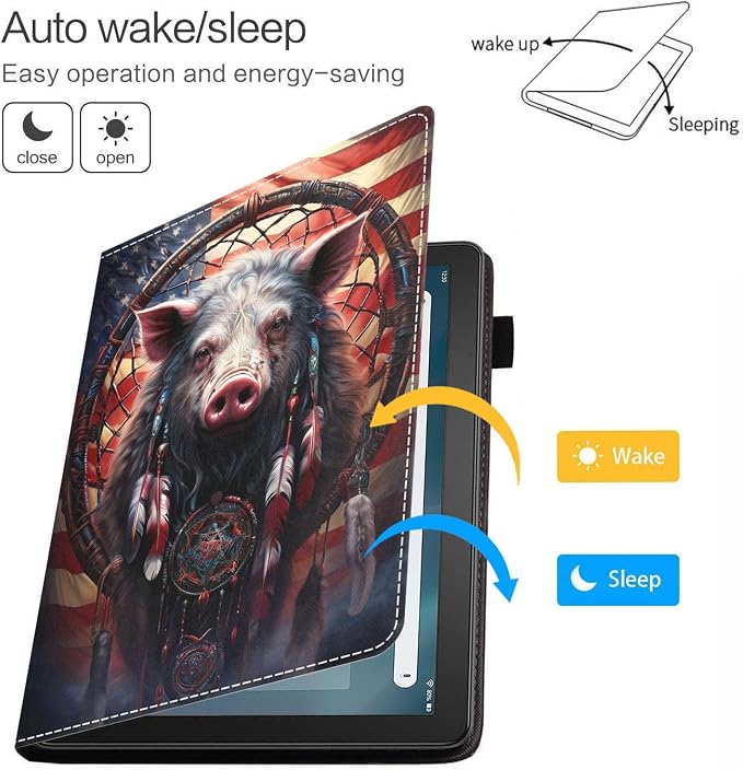 American Flag Dreamcatcher Pig