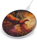 Phoenixes Soaring Flame Sky Phone Charger Magnetic Charging Pad Anti-Slip with USB Cable