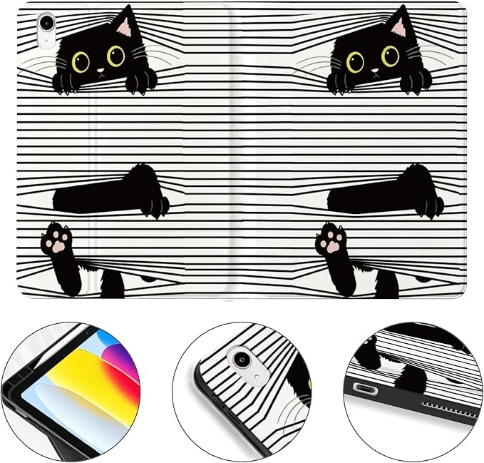Striped Black Cat