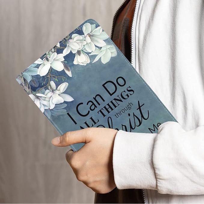 Floral Quote Bible Verse Philippians 4:13