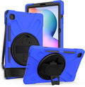 KIQ Shield Series Galaxy S6 Lite Case Heavy Duty Tablet Shockproof Rugged Tab S6 Lite Cover W/Stand Shoulder Strap for Samsung Galaxy Tab S6 Lite 10.4 Inch 2022/2020 P610/P613/P615/P619 - Dark Blue