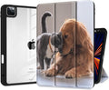 Batianda Case for New iPad Pro 13-inch Case 2025 M5 2024 M4 Chip [Built-in Pencil Holder] Shockproof Cover with Clear Transparent Back Shell Soft TPU BumperAuto Sleep/Wake Dog