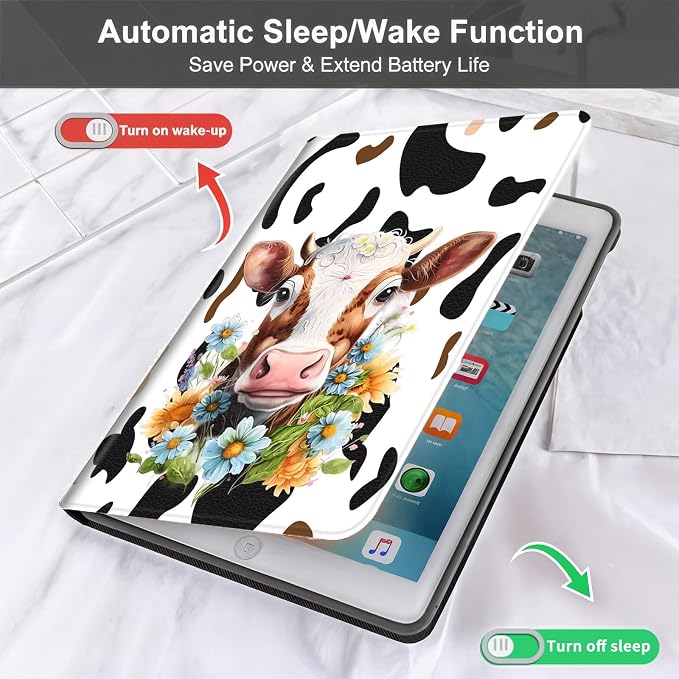 Floral Cow Print