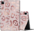 Case for iPad Pro 12.9 6th/5th/4th/3rd Generation 2022/2021/2020/2018 Lightweight TPU Shockproof with Auto Sleep/Wake Cover for 12.9 Inch iPad Pro Pink Glitter Leopard