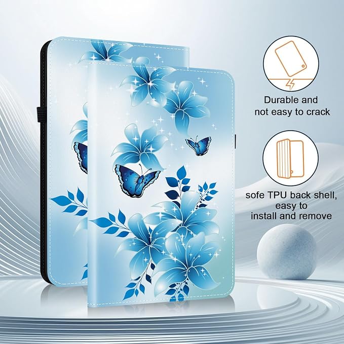F_Flower Blue Butterfly