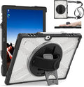 ZenRich Rugged Case for Lenovo ThinkPad X12 Gen 2 12” 2024 –Heavy Duty Shockproof Protective Cover with 360° Rotating KickstandHand &amp Shoulder StrapBusiness FriendlyType Cover Keyboard Compatib