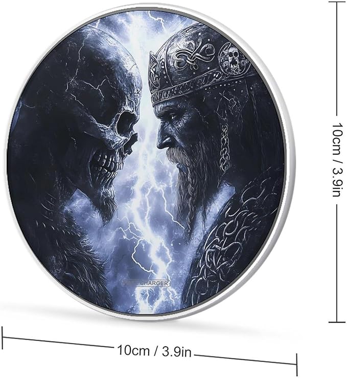 Vikingwarriors Wireless Charger Anti-Slip Wireless Charging Pad Slim Charger Mat for Men Women