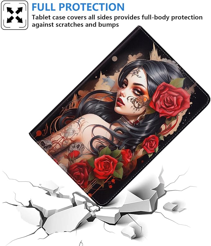 Sugar Skull Girl Roses
