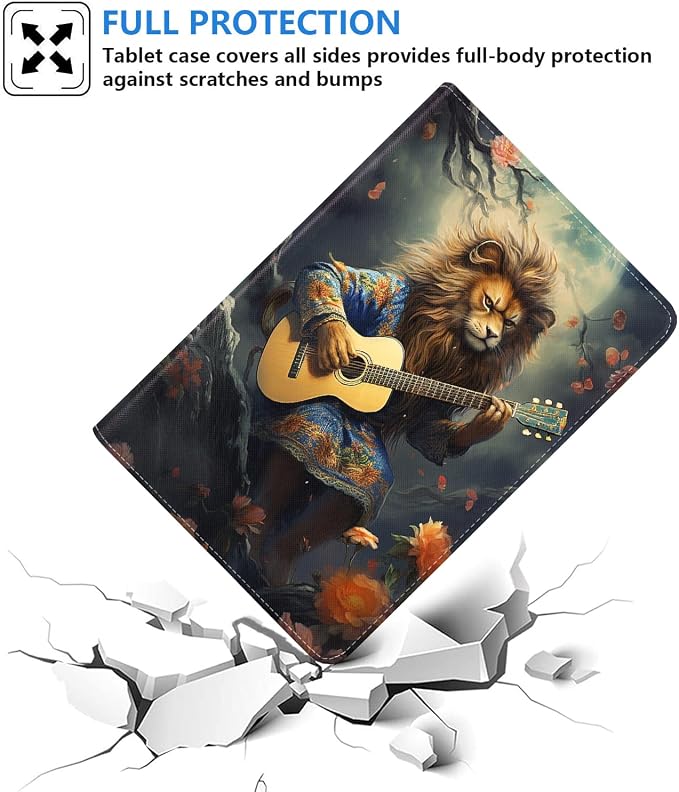 Funny Lion Playing Guitar