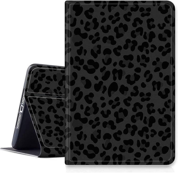 Black leopard print
