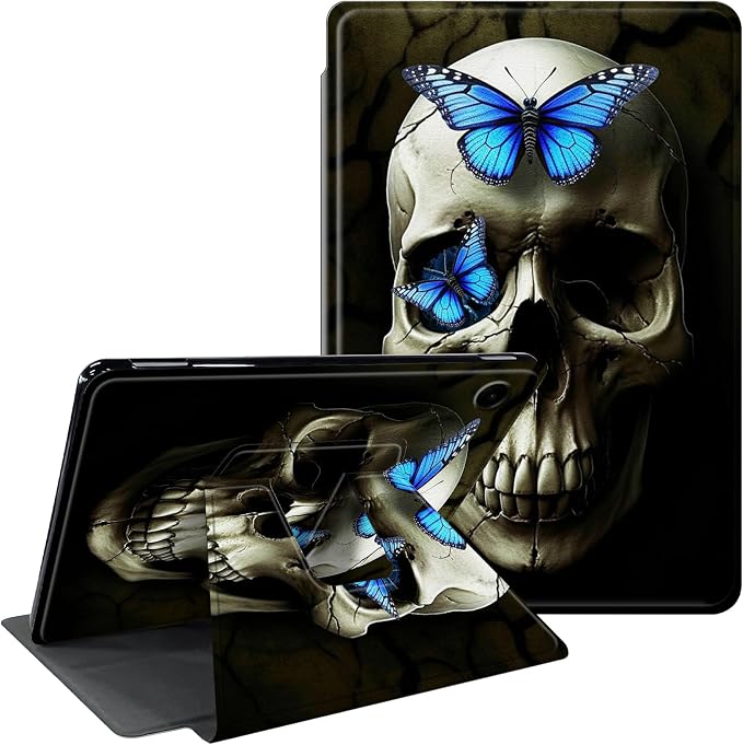 Blus Butterflies Skull