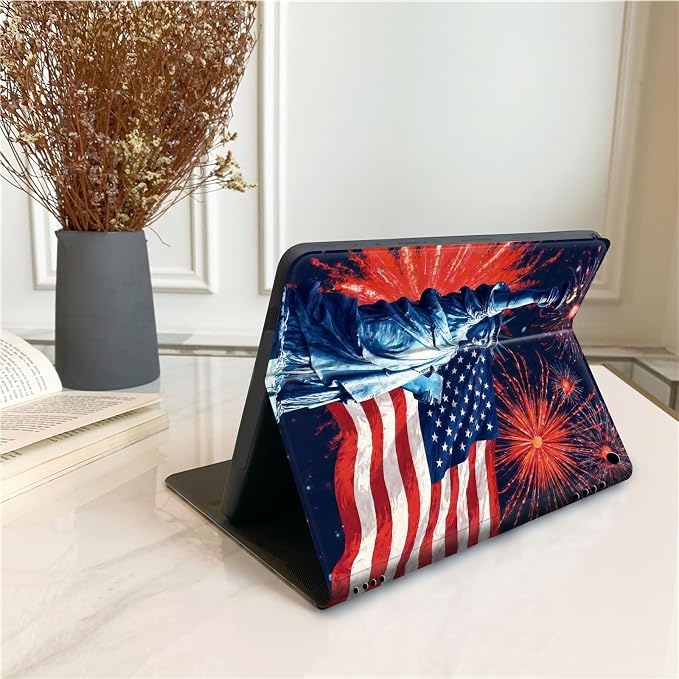 Statue of Liberty American Flag