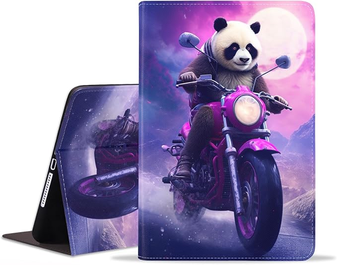 Funny Panda Riding Motorcycle