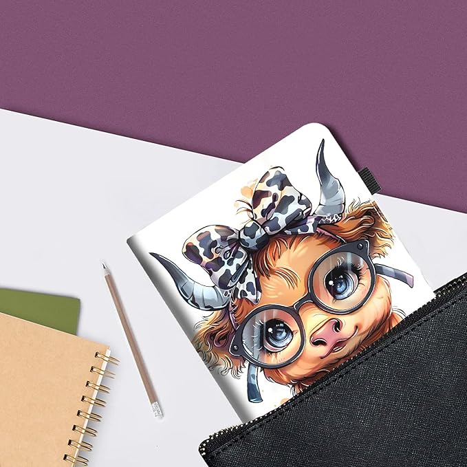 Case for Amazon Kindle Fire Max 11 Case (13th Generation 2023 Release) 11Slim Fit Foldable Standing Cover Case with Auto Sleep/Wake for Fire 11 Max TabletHighland Cow Cute Leopard Bow Baby Cow