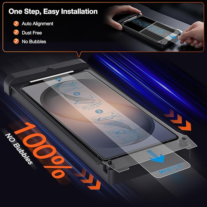 2 Pack HD Screen Protector for Samsung Galaxy S26 Ultra [6.9 Inch] High Definition Clarity 9H+ Tempered Glass Shatterproof Anti-Scratch Protective Film with Auto-Alignment Installation Frame