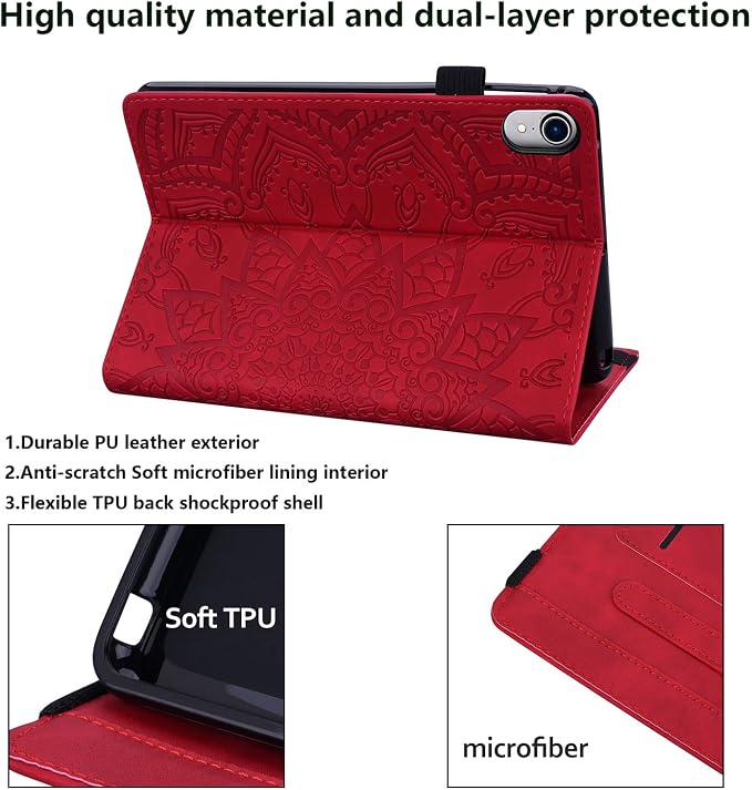 03# Red Paisley Flower