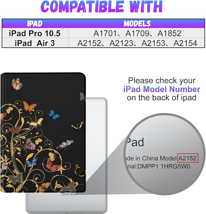 4-for iPad 10.5-Glitter Butterfly