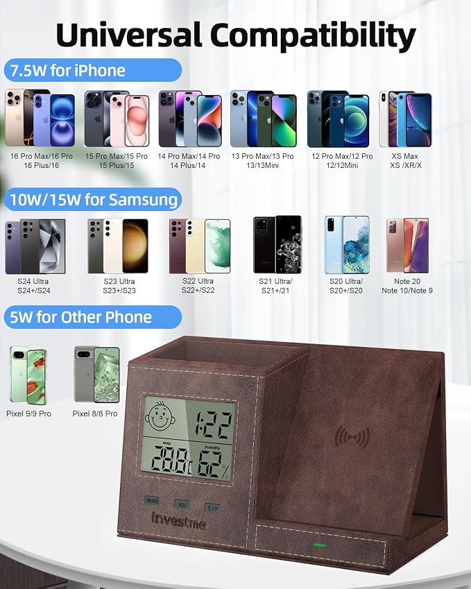 Brown-Digital Clock