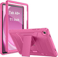 Soke Case for Samsung Galaxy Tab A9 Plus 2023 with Built-in Kickstand Rugged Shockproof Protective Cover for Galaxy Tab A9+ 11 Inch Tablet [SM-X210/X216/X218]Hot Pink