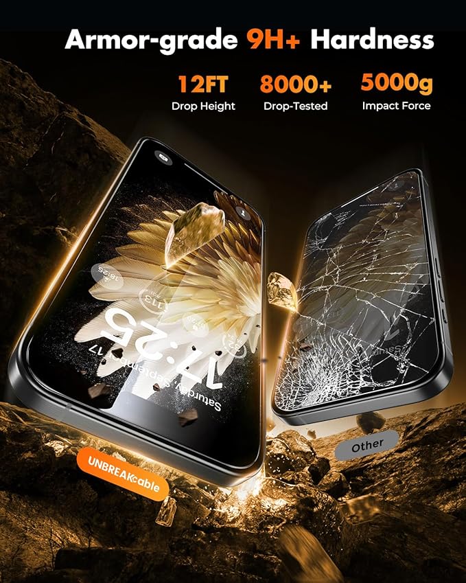 UNBREAKcable for iPhone 15 Pro Screen Protector [Quick-Installation Box] 3-Pack 9H+ Hardness Shatterproof Tempered Glass [99.99% HD Clear] [Case Friendly] [Bubble Free] for iPhone 15 Pro 6.1