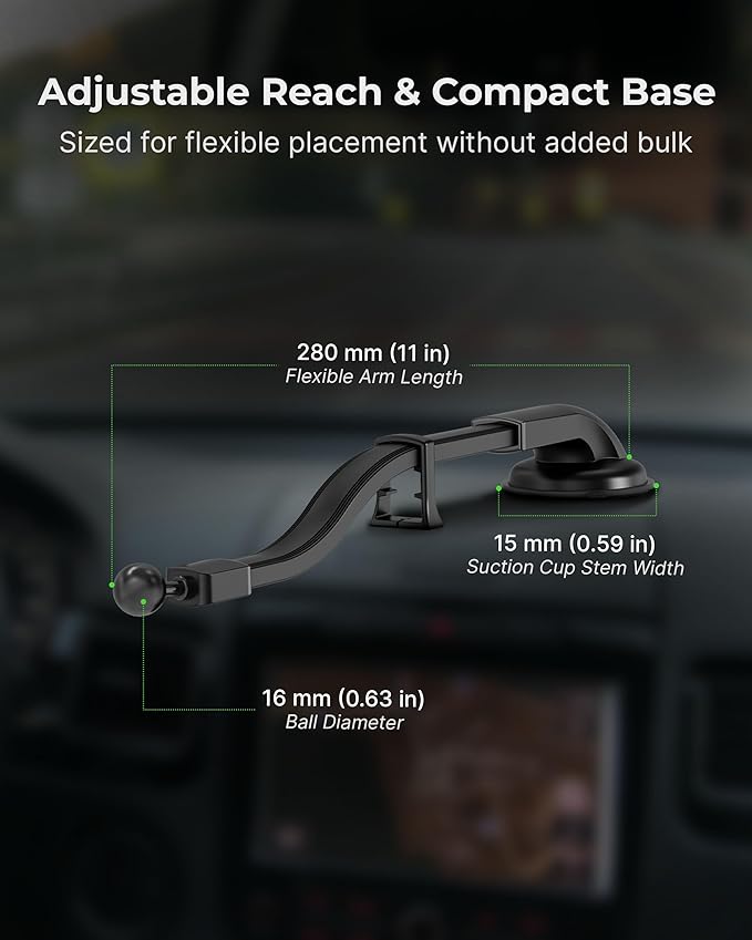Mag Switch Qi2 Wireless Car Charger Gooseneck Mount 15W Fast Charger with Built in on/Off Switch for Smarter Charging Strong N52 Magnets Compatible with iPhone 14/15/16/17/Galaxy