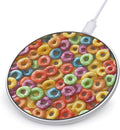 Fruit Hoops Cereal Wireless Charger Anti-Slip Wireless Charging Pad Slim Charger Mat for Men Women