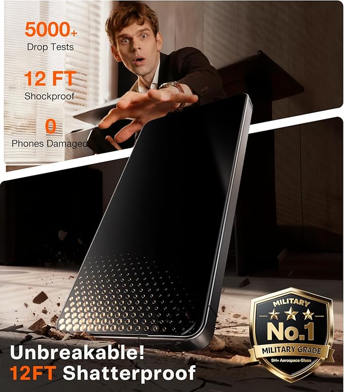 TORRAS Uncrackable for Samsung Galaxy S26 Ultra Privacy Screen Protector [Top 25° Anti Spy] [9H+ Aerospace Tempered Glass] 12Ft Military-Grade Shatterproof Screen Protector S 26 Ultra 6.9 2-Pack