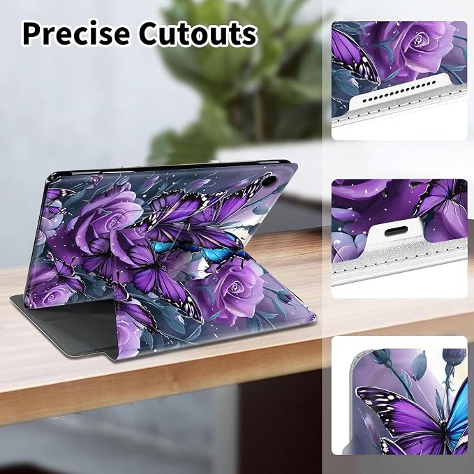Purple Rose Butterflies