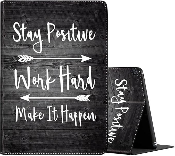 Stay Positive Work Hard and Make It Happen Quotes Rustic Wood