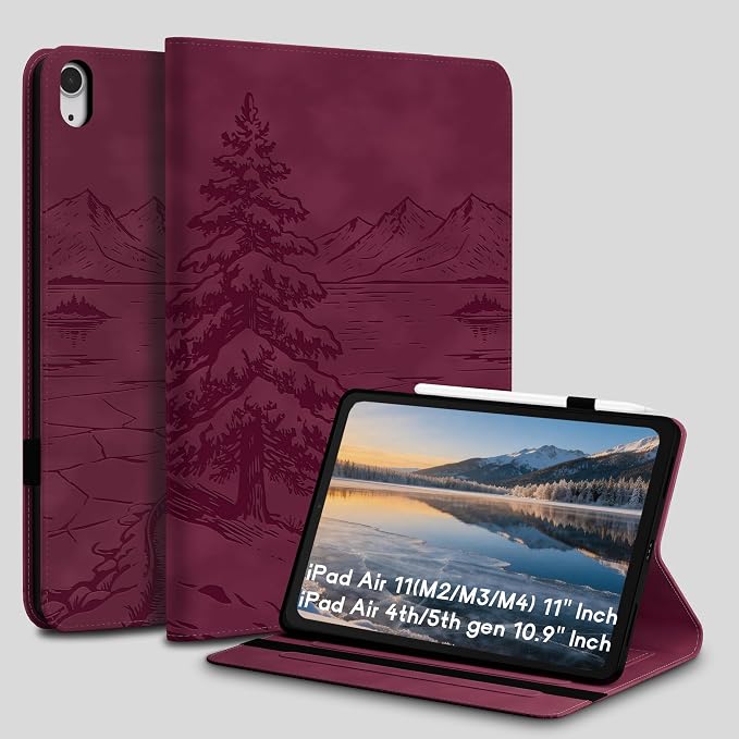 Frozen Lake-Wine Red