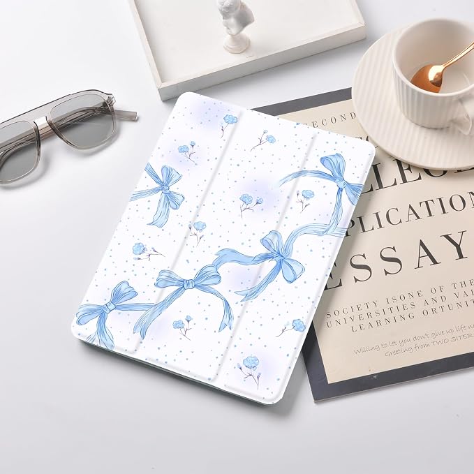 L-Blue Bows Floral