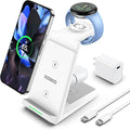 NANAMI Wireless Charger for Google - 3 in 1 Wireless Charging Station Fast Charger Stand Dock for Pixel 9/9 Pro XL/Fold/8/7Buds Pro 2/Pro Watch 3/2Fitbit Versa 4/Sense 2(Not for Pixel Watch 1/4)