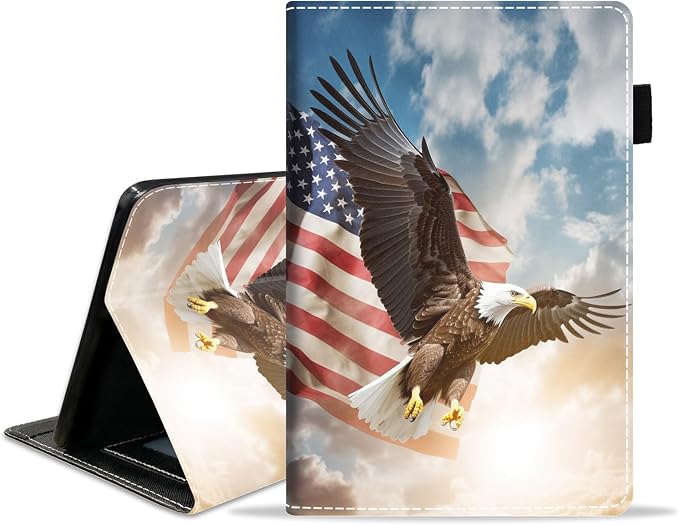 Patriotic Bald Eagle American Flag