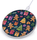 Christmas Gingerbreads Fast Portable Charger 10W Funny Graphic Phone Charging Pad with USB Cable