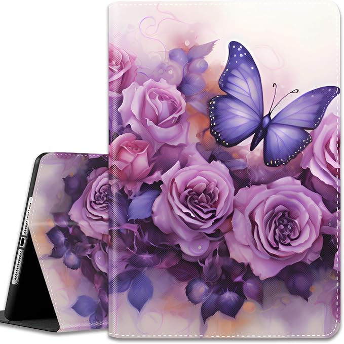 Butterflies and Purple Roses