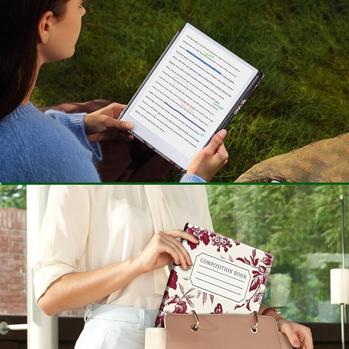 Case for Remarkable Paper Pro Tablet 11.8 (Released in 2024) Hard Back Shell Protective Book Folio Cover with Built-in Pen Holder with Auto Sleep/Wake Function.