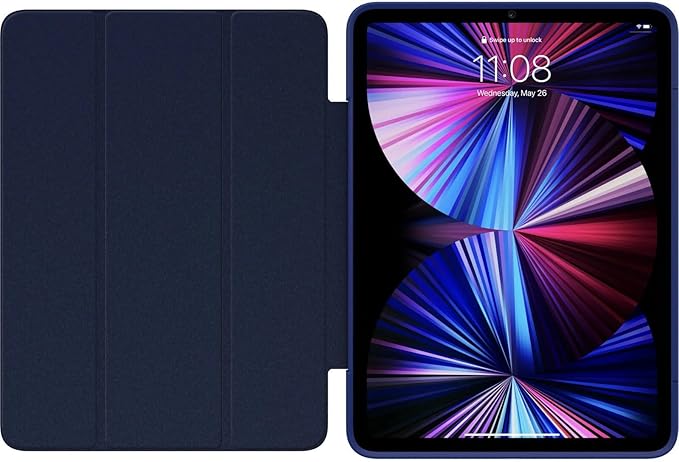 OtterBox - Symmetry Series 360 Elite Case for 11 iPad Pro 1st/2nd/3rd/4th/5th/6th Gen - Scratch-Resistant Tablet Case with Folio and Apple Pencil Holder (Yale Blue)
