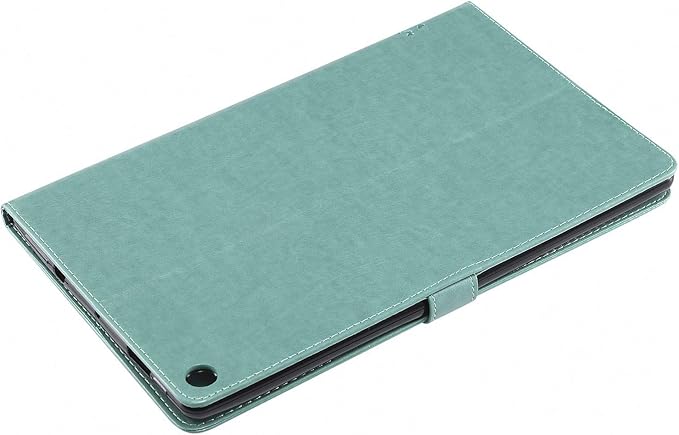 Folio Case for All-New Fire HD 10 2019/2017/2015 Techcircle Slim Light Magnetic Flip Wallet Protective Cover with Card Slots &amp Money Pocket for Amazon Fire HD 10.1 9th/7th/5th Generation Green