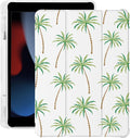 Cute Palm Tree Beach for iPad Pro 11 Inch Case 4th/3rd/2nd Generation 2022/2021/2020 with Pencil Holder Auto Sleep/Wake Leather Soft TPU Back Cover