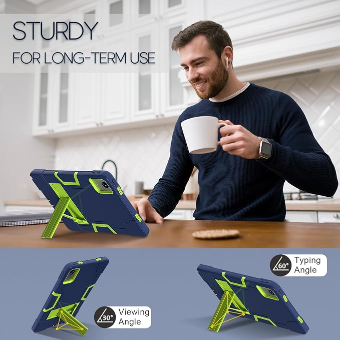 Navy blue+olivine