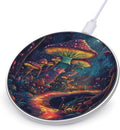 Mushroom Wireless Charger Anti-Slip Wireless Charging Pad Slim Charger Mat for Men Women