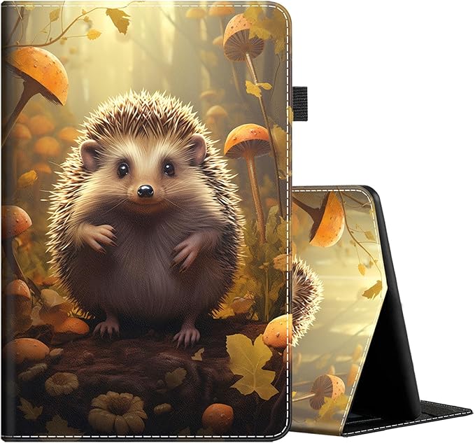 Case for All-New Amazon Kindle Fire HD 10 and Fire HD 10 Plus Tablet (13th/11th Generation 2023/2021 Release) 10.1 Slim Folding Stand Cover with Auto Wake/Sleep Hedgehog