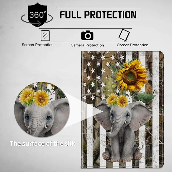 American Flag Elephant Sunflower