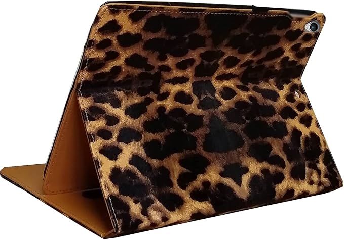 Case for iPad 10.2 9th 8th 7th Generation Multi Viewing Stand Folio Smart Cover with Pocket Auto Wake Up/Sleep for 2021/2020/2019 A2602 A2603 A2604 A2270 A2428 A2429 A2197 A2200 (Leopard)