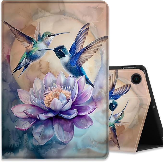 Hummingbird Among Flowers
