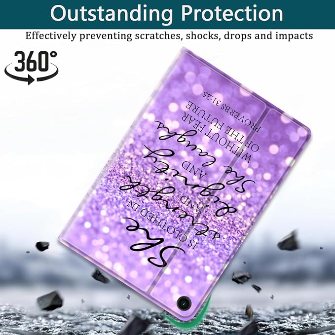 Purple Glitter Quote Proverbs 31-25