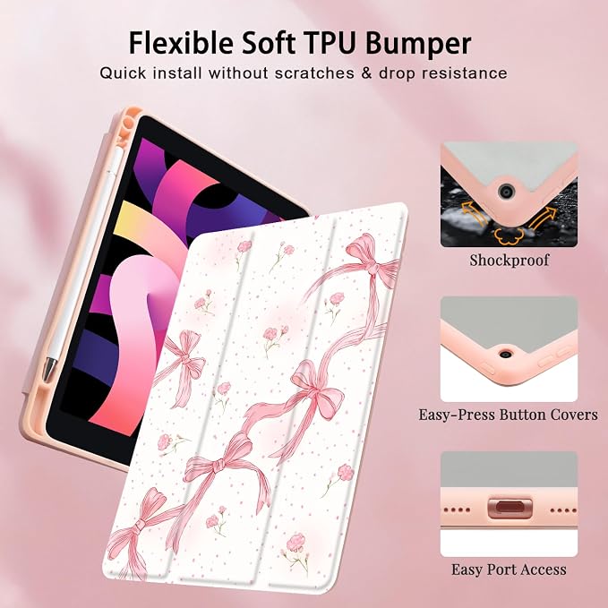 P-Pink Bow Floral