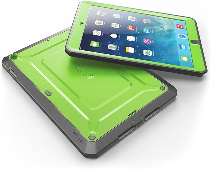 SUPCASE for iPad Air 1st Generation Case with Screen Protector [Military-Grade Protection] [Anti-Scratch] Heavy Duty Full-Body Rugged Protective Tablet Case Cover for Apple iPad Air 1 9.7 Inch Green